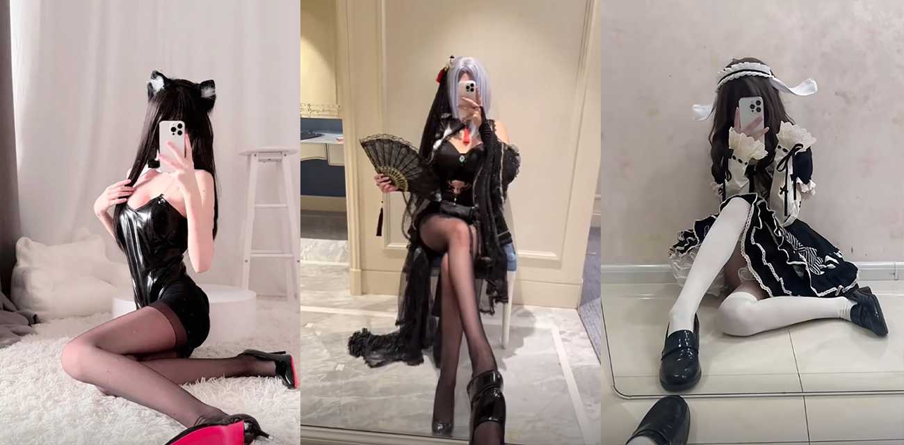 抖音网红萝莉【团团兔】COS王者荣耀公孙离，上演超淫反差自慰秀吸允肉棒如同美味，M腿爆肛插穴玩双洞齐开